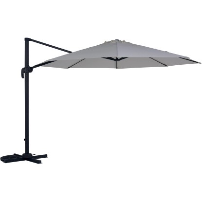 Ombrellone da giardino a palo decentrato Ø 340 cm ecrù