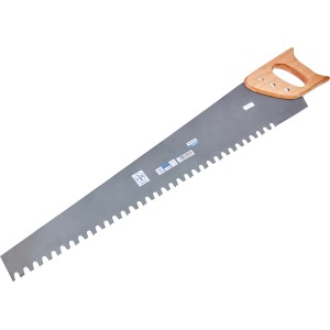 Sega per calcestruzzo cellulare LUX Comfort 700 mm con manico in legno e dentatura grossa per tagli precisi.