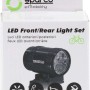Set luci LED Sparco per bici, anteriore e posteriore, confezionato.
