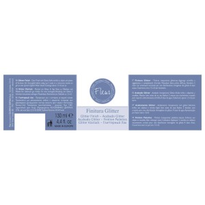 Fleur Finitura Glitter vernice per progetti fai-da-te, 130ml.
