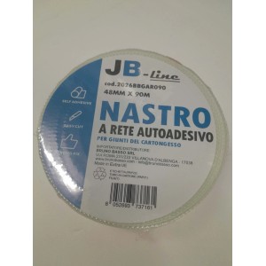 Rotolo di nastro autoadesivo in fibra di vetro per cartongesso, 48mm x 90m.