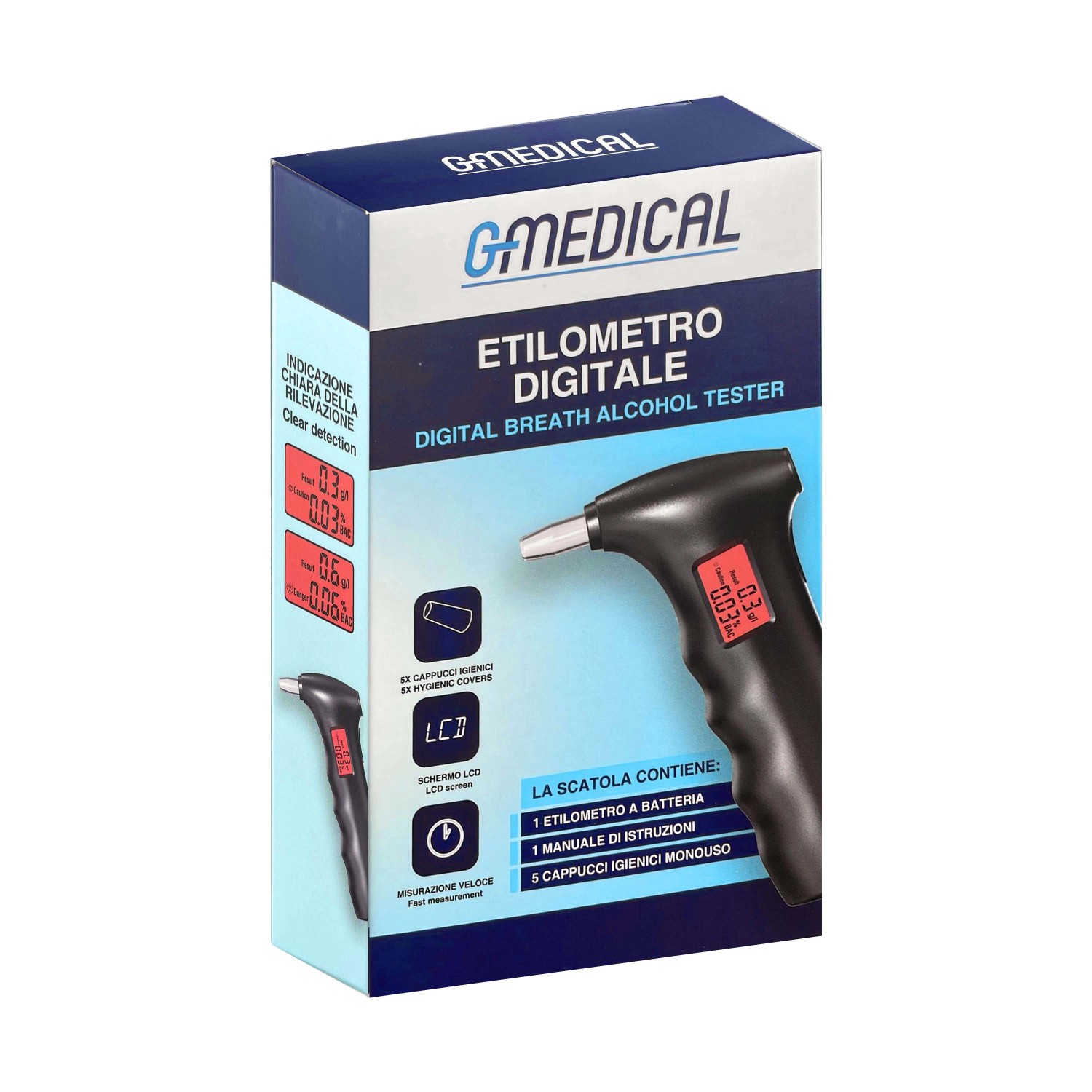 Etilometro ACE Q Professionale - Display OLED, Memoria 10.000 Test | Calibrato Per Polizia E Aziende - Foto 2