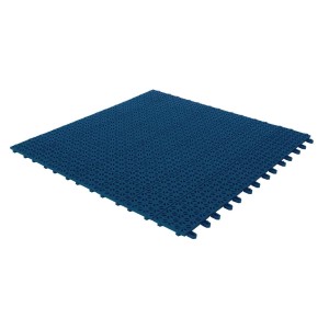 Piastrelle per pavimenti esterni t.b.t. blu, sistema ad incastro per una facile installazione.