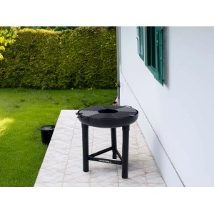 Barbecue a carbonella Jamestown Kendrick Plancha nero Ø 56 cm portatile
