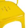 Sedia in ferro New bristol giallo antico_5