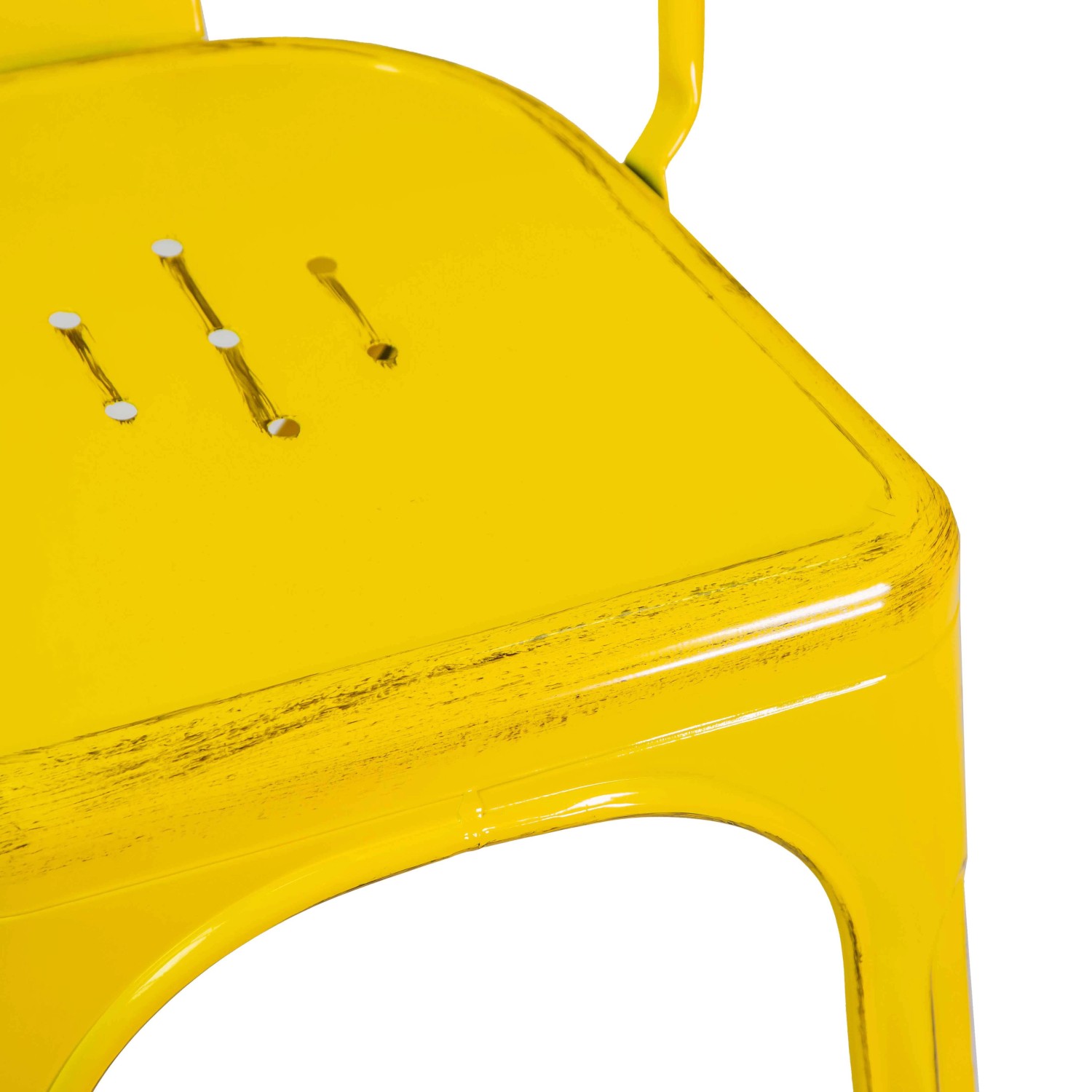 Sedia in ferro New bristol giallo antico_5