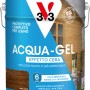 Impregnante per legno t.b.t., Acqua-Gel per legni nuovi o già impregnati, colore Noce Scuro.
