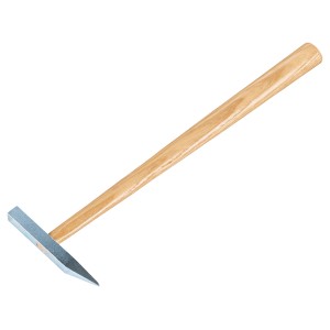 Martello da piastrellista LUX a punta, 50 g, con manico in legno per rimuovere le piastrelle.