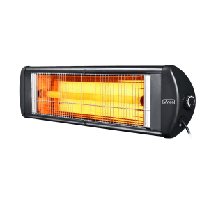 Stufa elettrica a infrarossi per esterno Vinco 2 potenze 2,5kW nero
