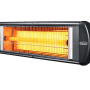 Stufa elettrica a infrarossi per esterno Vinco 2 potenze 2,5kW nero