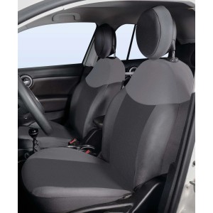 Coprisedili auto grigi per sedili anteriori, accessori interni auto.