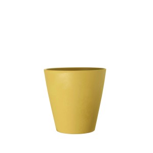 Coprivaso plastica riciclata Ø 15 cm ocra chiaro