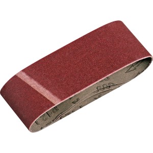 Nastro abrasivo LUX Classic, 75x457 mm, K120, confezione da 3, per levigatrici a nastro. Grana media per legno e metallo.