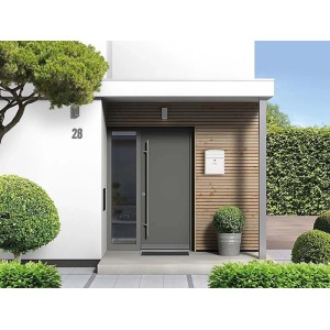 Cassetta postale acciaio chiavi incluse 24x10x28,5 cm bianco opaco