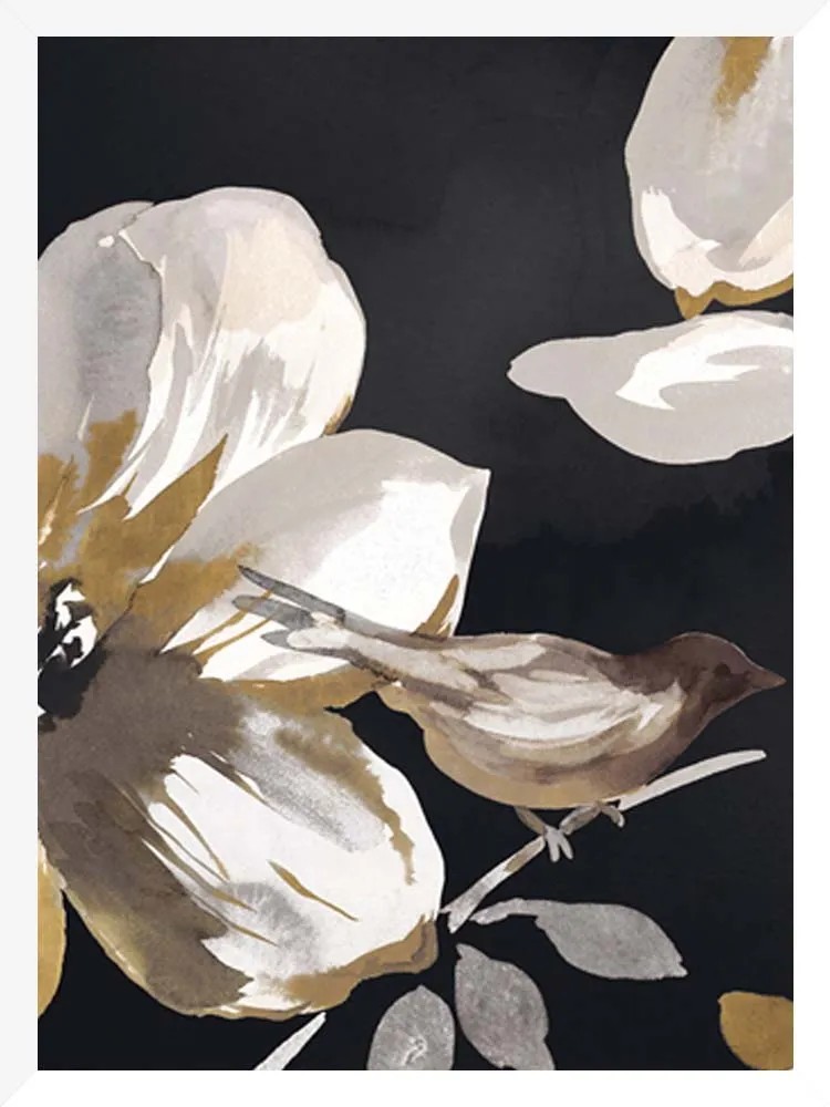 Poster Da Parete Un Bacio Gentile - Romantica Lineart In Bianco E Nero Con Gli Amanti - Poster - Foto 3