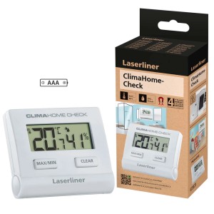 Laserliner ClimaHome-Check: Misuratore digitale per temperatura e umidità.