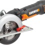 Sega circolare compatta Worx WX439 (500 W) per tagli precisi su legno, metallo, plastica e piastrelle.
