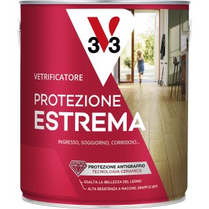 Barattolo di t.b.t. per legno ad alta protezione. Protegge e valorizza le superfici in legno.