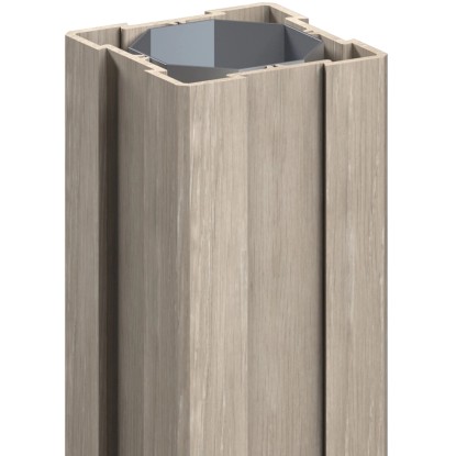 Palo montante in plastica per recinzioni rovere polare Longlife Ø 8 x H 240 cm