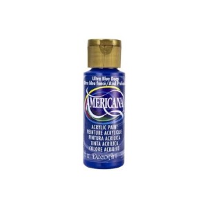 Colore acrilico Americana in Ultra Blue Deep, ideale per progetti fai-da-te e accenti di colore.