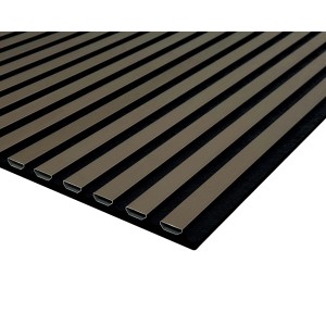 Pannello fonoassorbente decorativo alu anodiz bronzo 240x56,55x1,7 cm