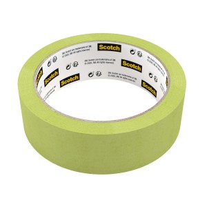 Nastro adesivo di carta verde t.b.t. di Scotch per pittura.