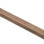 Profilo terminale Grosfillex, 260 cm, Megeve Brown, per pannelli 5-8 mm, a clip.