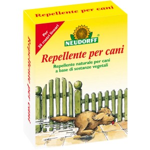 Confezione Neudorff Hunde-Schreck 300g per dissuadere i cani con illustrazione di cane.