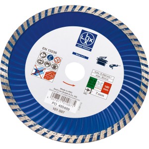 Disco diamantato LUX Classic Stone, segmentato, Ø 180 mm per smerigliatrici angolari.