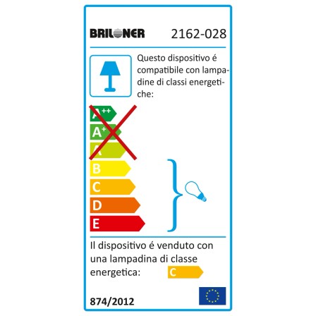 Lampada alogena per specchio Splash 2 faretti