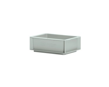 Contenitore plastica per alimenti Eurobox 7x20x15 cm grigio