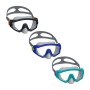 t.b.t. maschere da immersione in nero, blu e turchese per sport acquatici e immersioni.