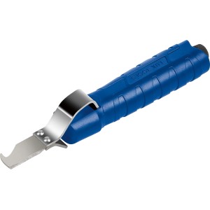 LUX Coltello per cavi Universal Comfort: coltello per cavi blu con lama per spellare i cavi.