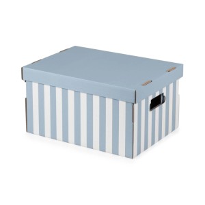 Scatole in cartone Shirt set 2 azzurro 40x31x21 cm