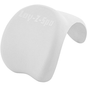 Cuscino poggiatesta Bestway Lay-Z-Spa (2 pz) in schiuma PU, adatto per idromassaggio, bianco.