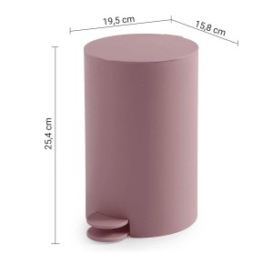Portarifiuti Sharon in resine termoplastiche 3 lt rosa matt