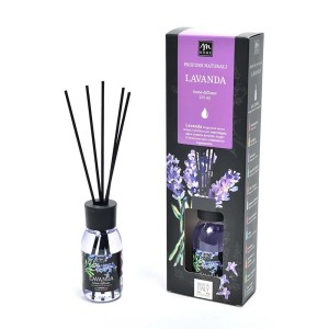 t.b.t. Diffusore di fragranza alla lavanda con bastoncini e confezione.