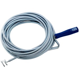 Sonda sturatubi LUX Classic, lunghezza 10 m, con manico blu per tubi da 30-50 mm di diametro.