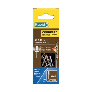 Rivetti Rapid Ramati Ø4,0 x 10 mm Confezione da 50 Pezzi