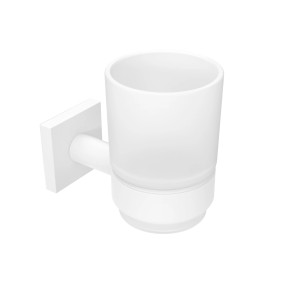 Portaspazzolino t.b.t. bianco per montaggio a parete.