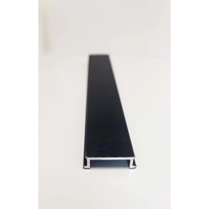 Profilo in alluminio di chiusura per palo 2,36x178 cm nero
