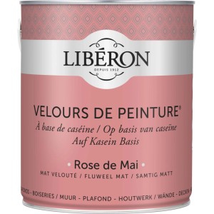 Idropittura lavabile Velours de Peinture Liberon Rose de Mai 2,5 L