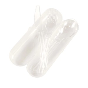 Set posate con custodia Foody colori assortiti