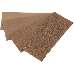 Set di strisce abrasive LUX, 20 pezzi, per levigatrici orbitali, varie grane.