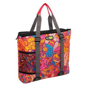 Borsa termica colorata t.b.t. per campeggio e picnic.