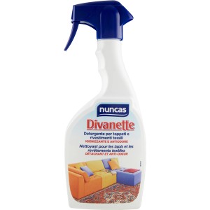 Nuncas Divanette detergente per tappeti e tessuti, flacone spray.