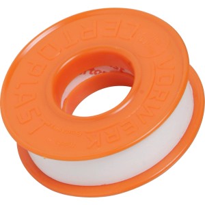 Nastro isolante bianco OBI 25m su bobina arancione, per installazione elettrica.