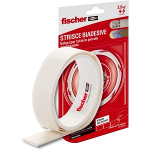 Nastro biadesivo Fischer per applicazioni leggere fino a 2,5kg.