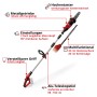 Einhell Power X-Change GE-HC 18 Li T Solo: potatore a batteria con tagliasiepi e accessorio motosega.