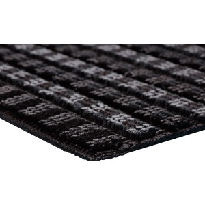 Zerbino nero OBI Quadro, 40x60 cm, con struttura a rilievo per la pulizia delle scarpe.